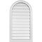 Ekena Millwork Round Top Surface Mount PVC Gable Vent: Functional, w/ 2"W x 2"P Brickmould Sill Frame, 20"W x 36"H GVPRT20X3603SF - alternate 1